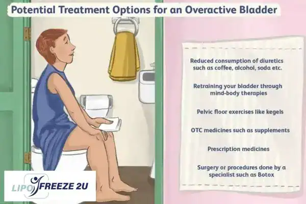 image of woman on toilet because of an overactive bladder Stoke